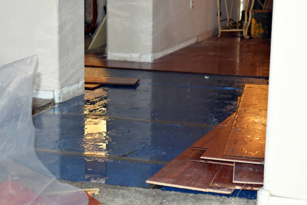 Professional Flood Cleanup technician working in Tilleda, WI